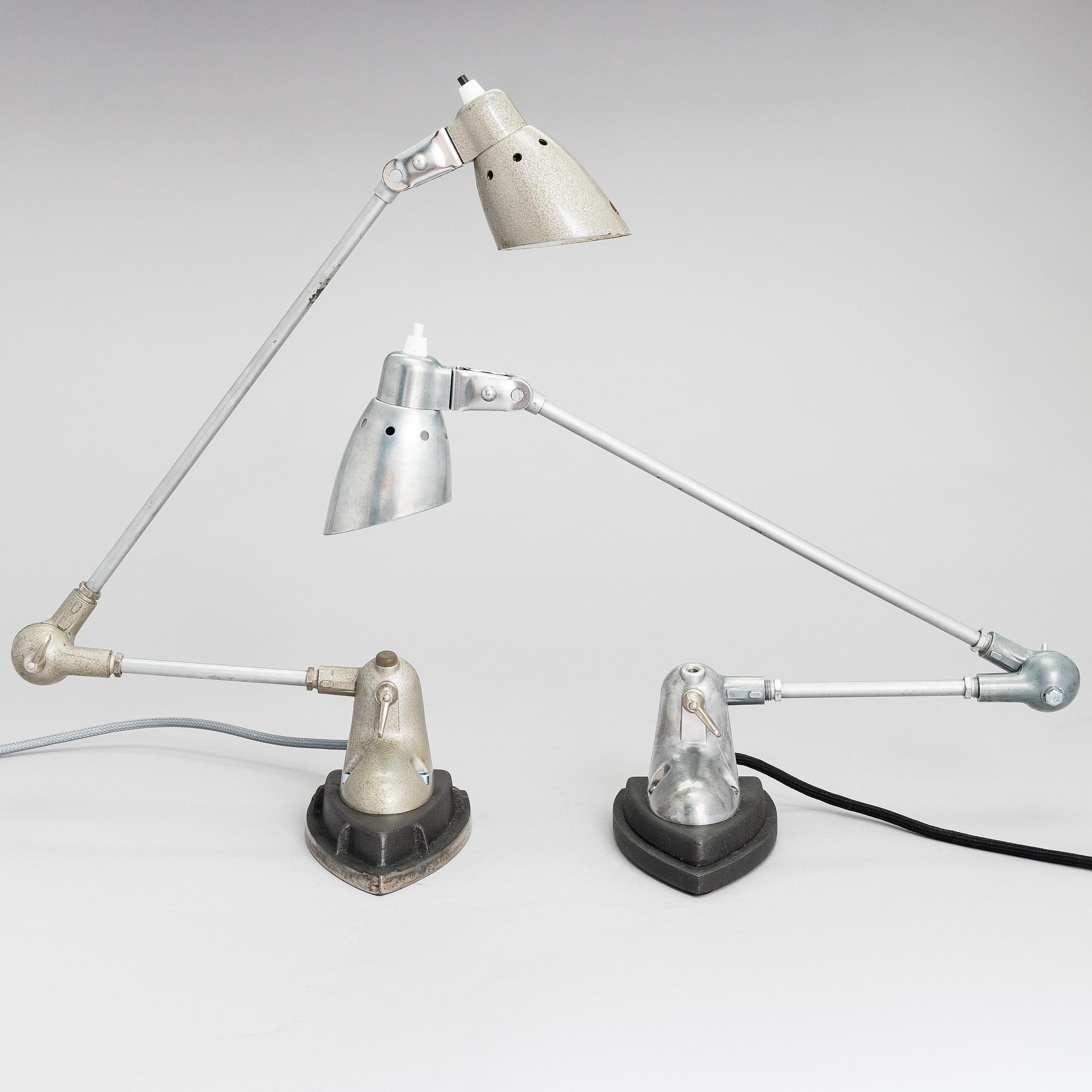 Bordslampor, 2 st, 1900-talets senare hälft.