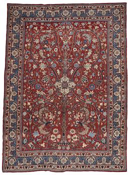 A carpet, semi-antique Tabriz, ca 359-364 x 259 cm.