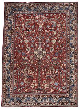 A carpet, semi-antique Tabriz, ca 359-364 x 259 cm.