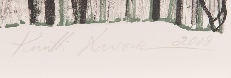 Kuutti Lavonen, lithograph, signed and dated 2008, numbered 31/50.
