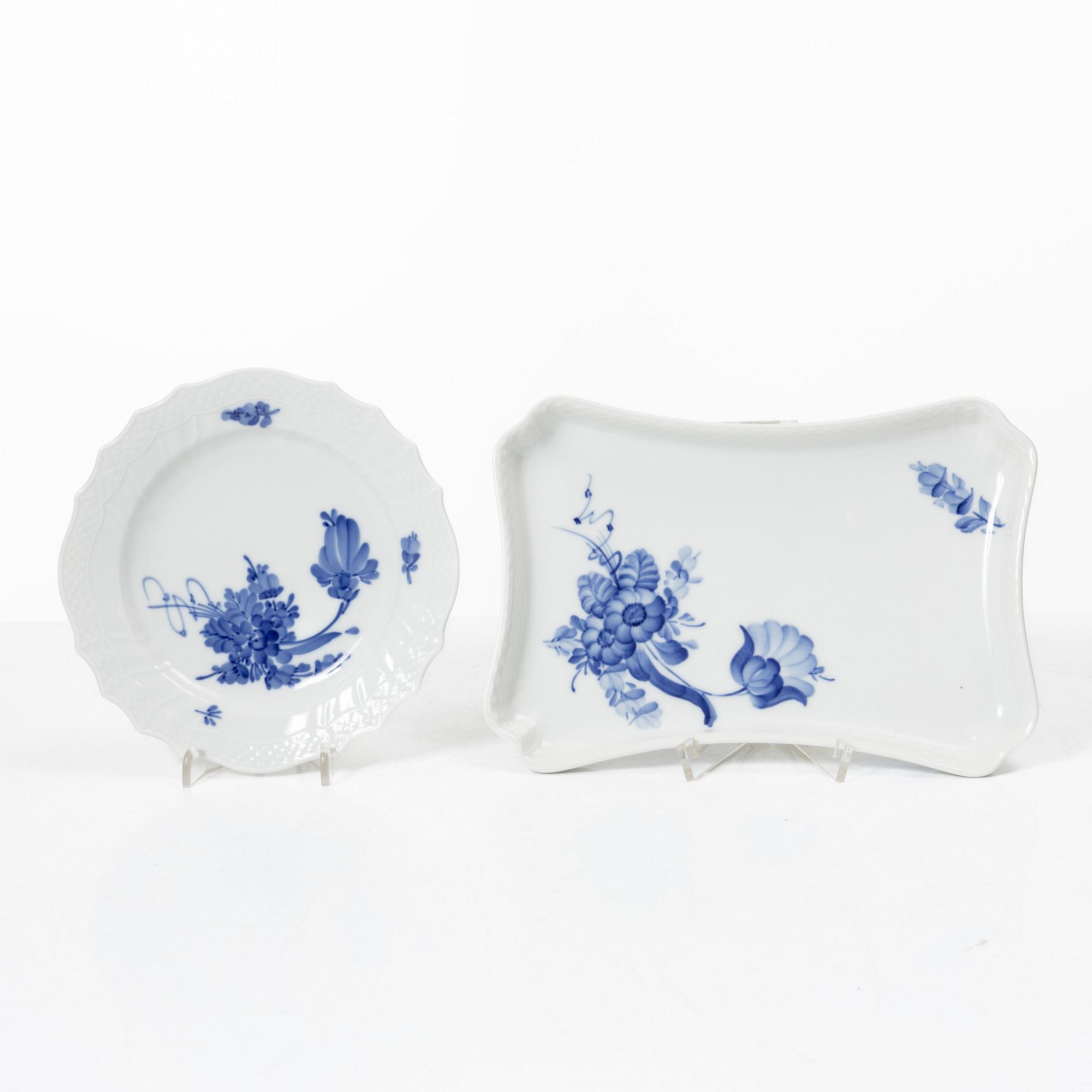 Royal Copenhagen, A 32-piece porcelain "Blue Flower" coffee service, Royal Copenhagen, Denmark.
