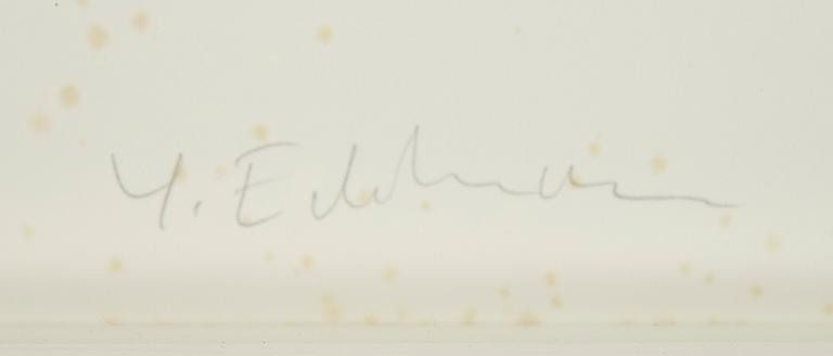 YRJÖ EDELMANN, färglitografi, 1995, signerad EA XV/XXXVI.