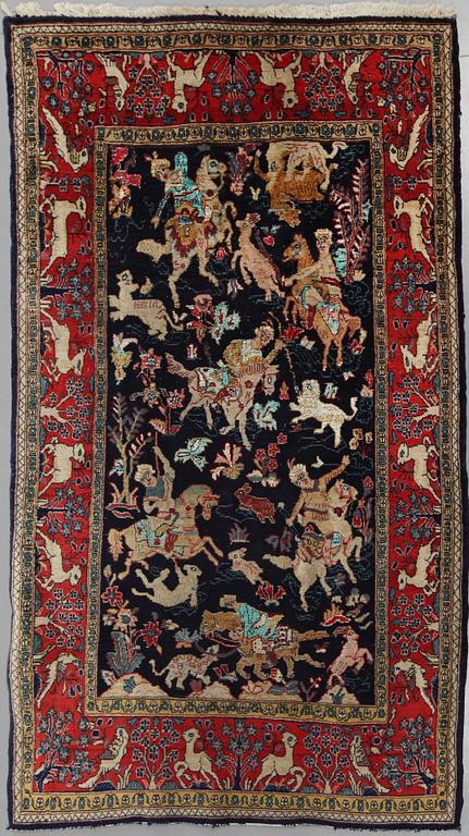 MATTA, old/semiantik, Ghom figural, 184x101 cm.