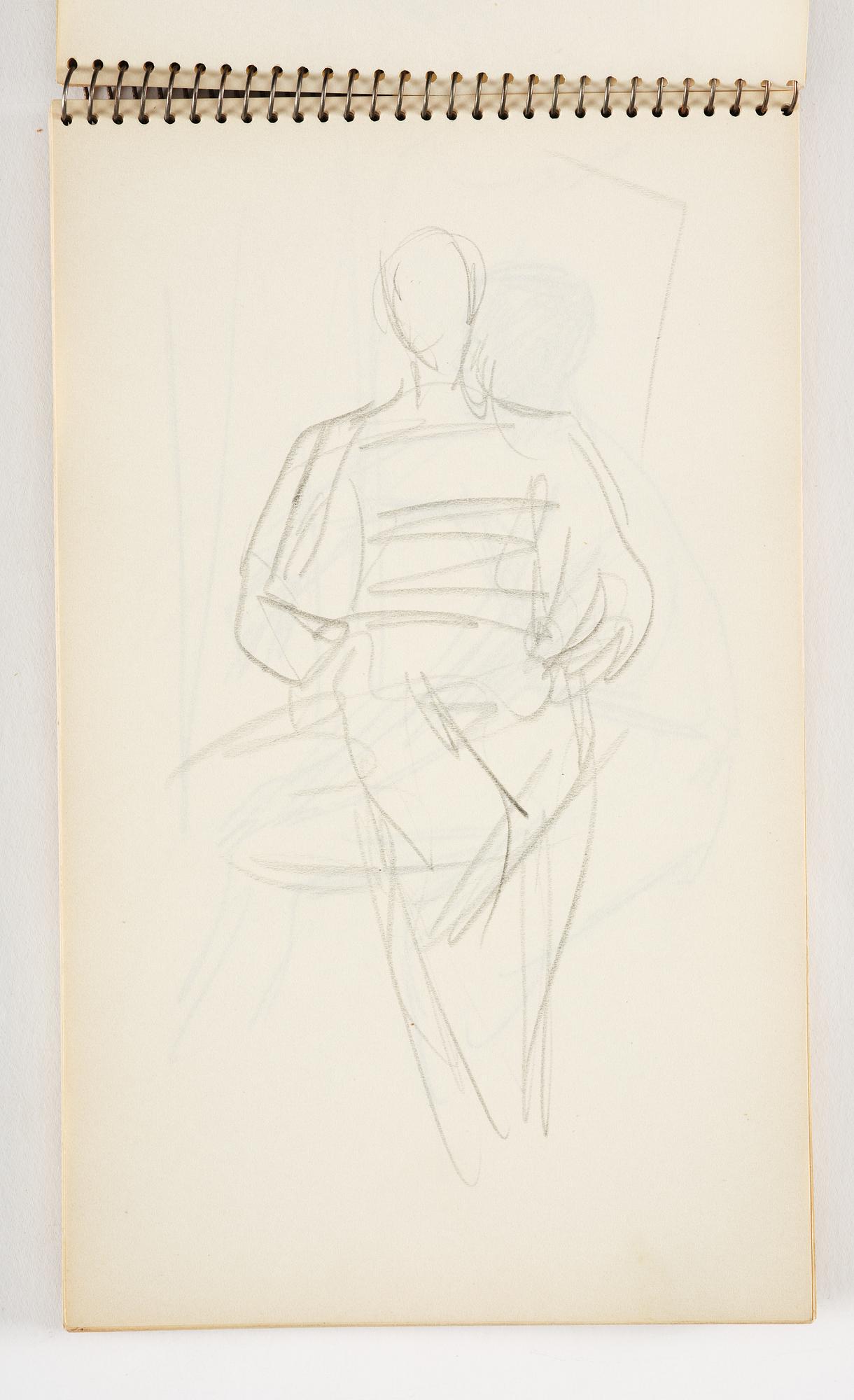 Lotte Laserstein, 3 skissböcker med blyertsteckningar.