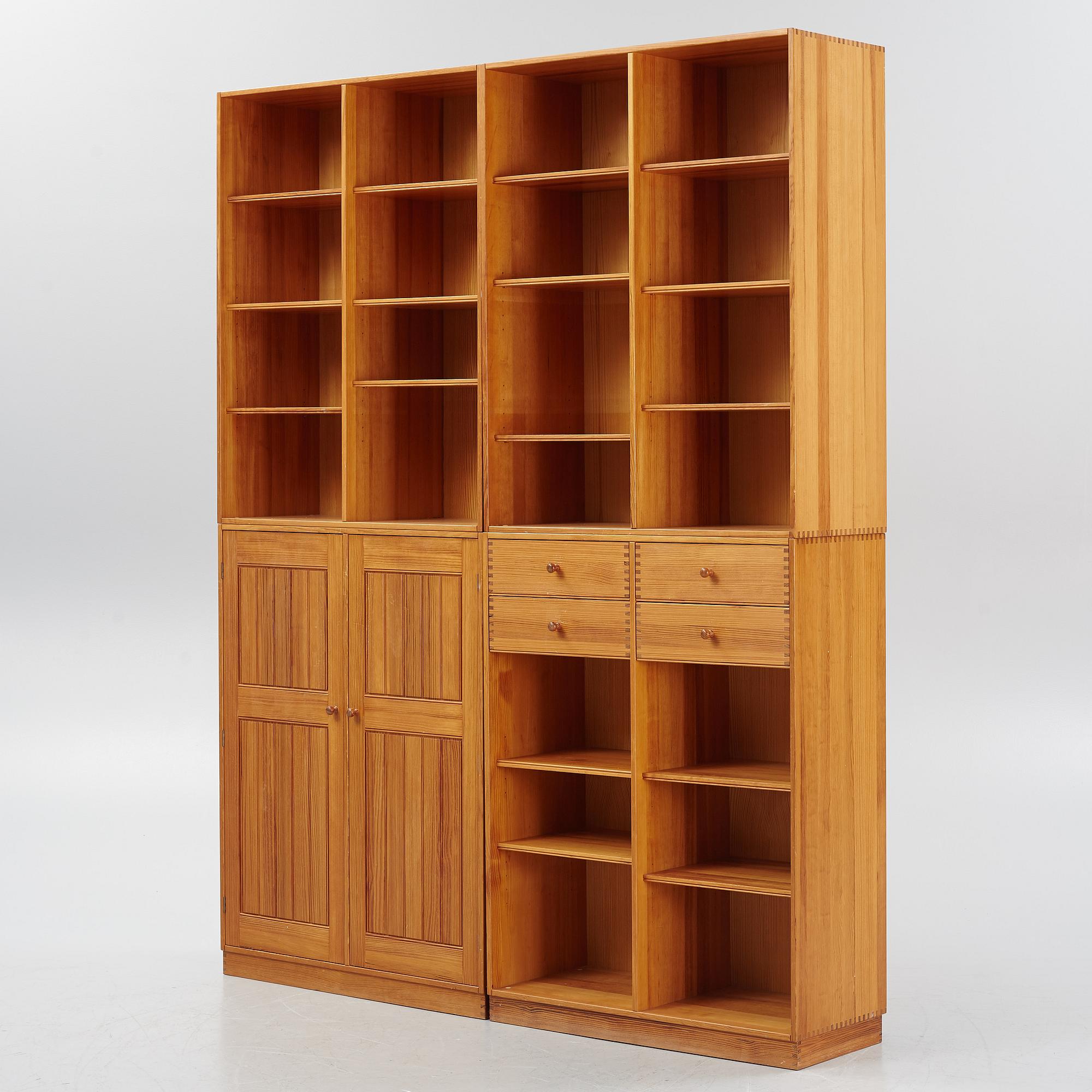 Andreas Hansen, a set of four bookcase modules from Hadsten Træindustri, Denmark.
