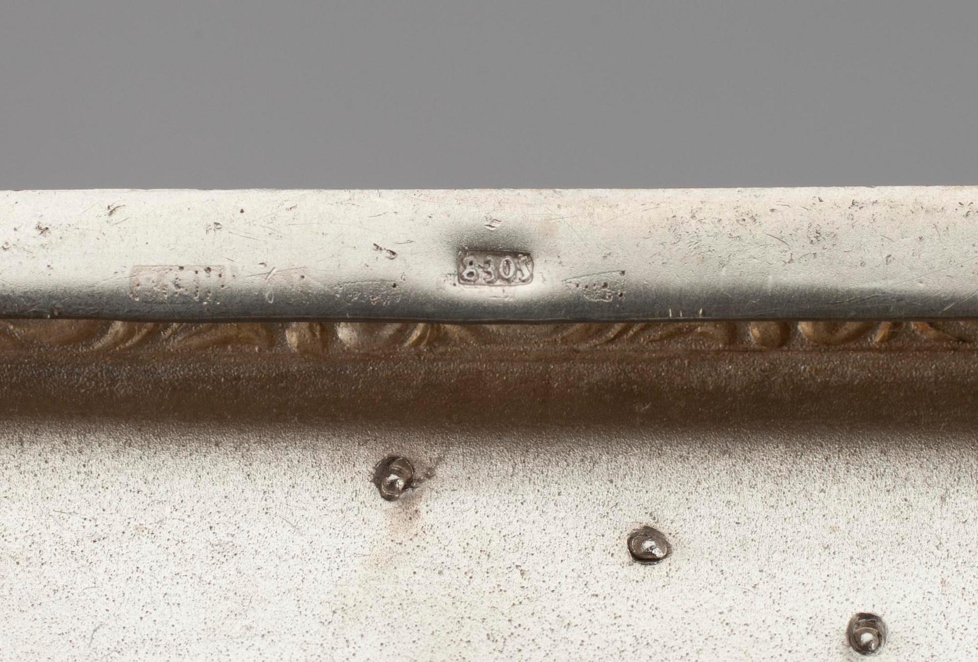 CIGARETTETUI, silver, finska importstämplar 1925, 125 g.