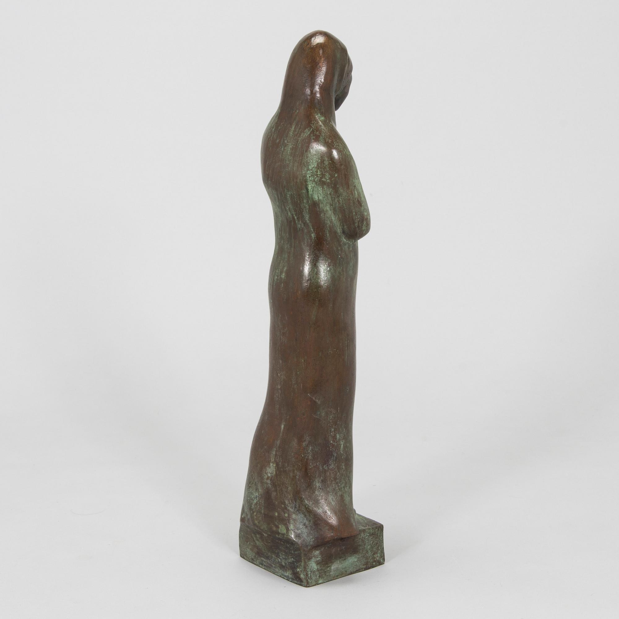 okänd skulptör, 1900-tal, kvinnofigur.