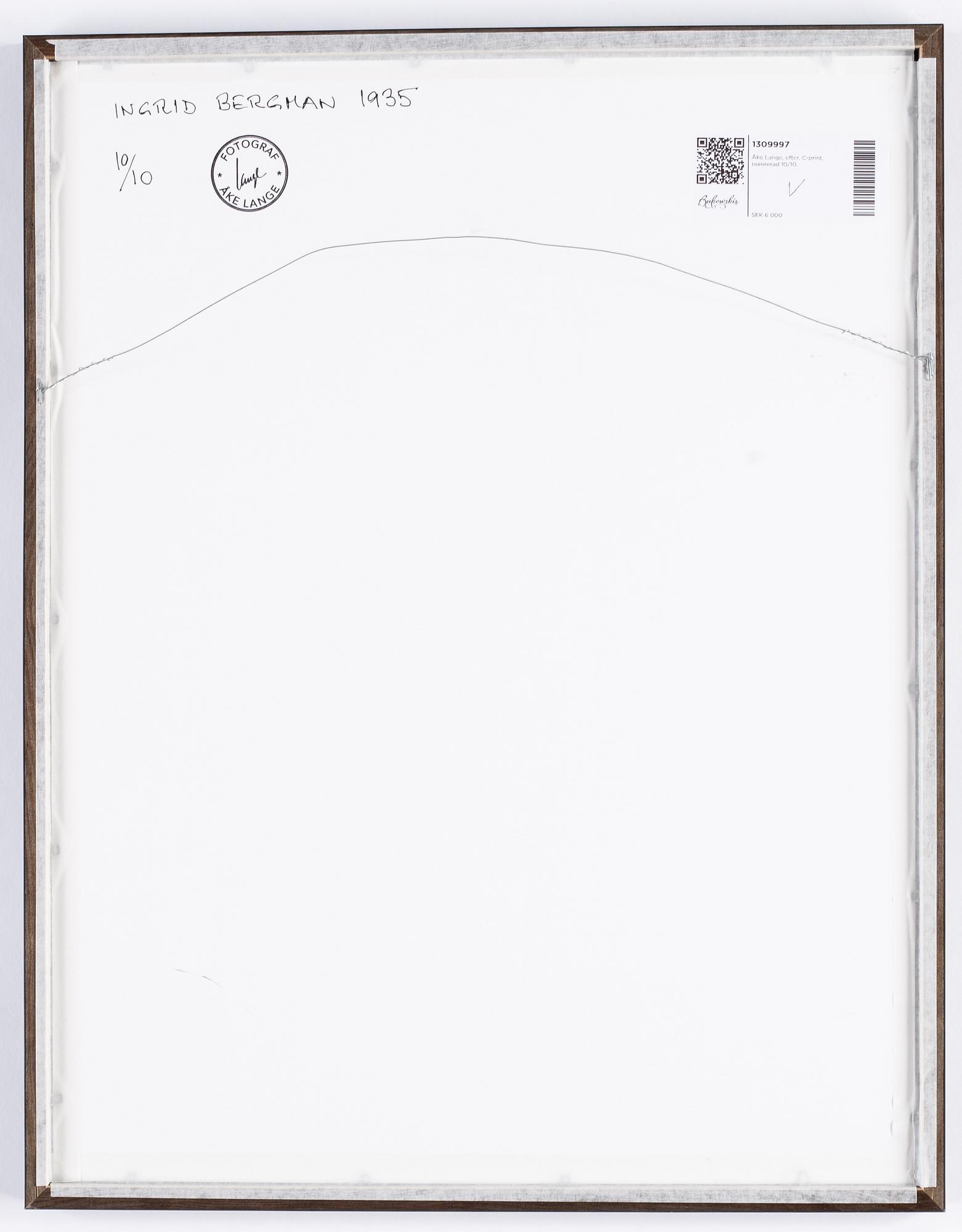 Åke Lange, efter, C-print, numrerad 10/10.