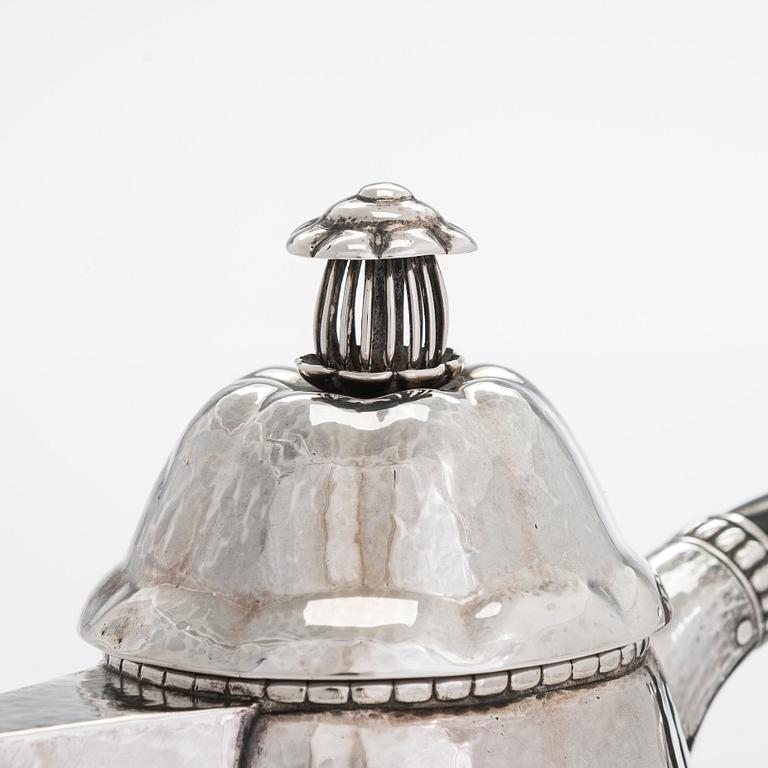 Albert Feinauer, te- och kaffeservis, silver, 6 delar, Weimar-Schmuck, Tyskland 1921-1925.