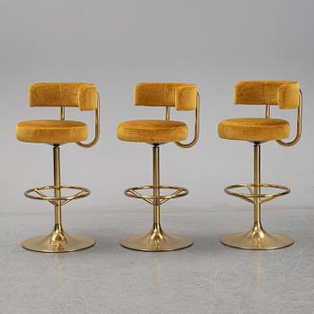 Three barstools, Johansson Design.