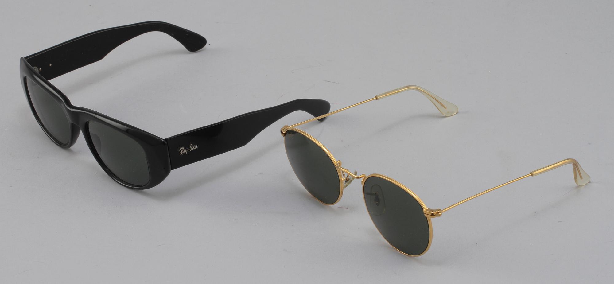 GLASÖGON, Ray Ban, 2 st, 1900-talets sista kvartal.