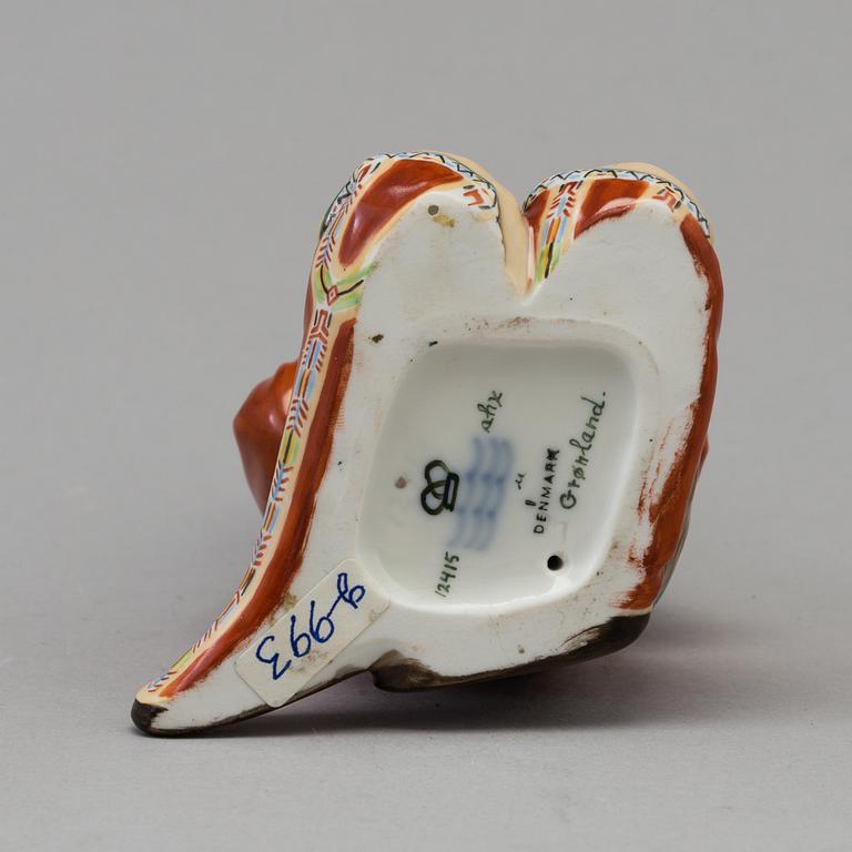 A Royal Copenhagen porcelain figure, 'Greenland', Denmark, 1940s.