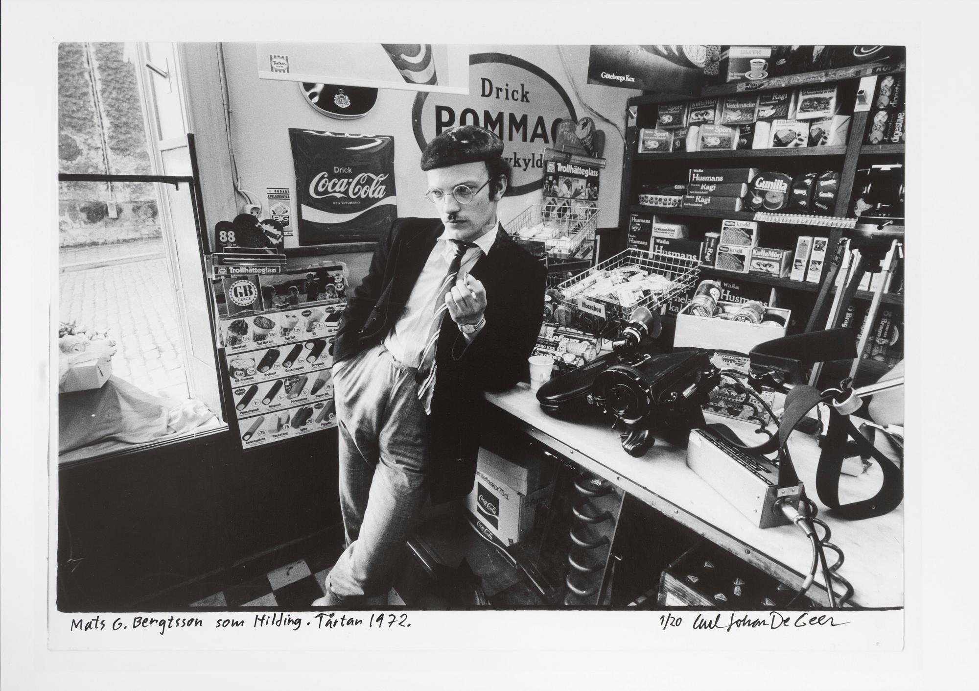 Carl Johan De Geer, "Mats G. Bengtsson som Hilding. Tårtan 1972".