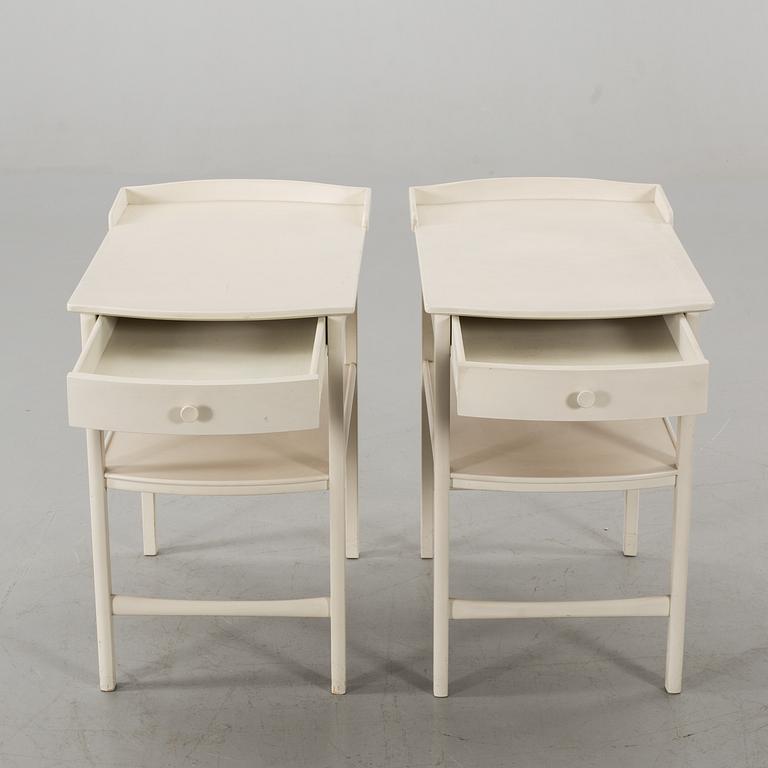 CARL MALMSTEN, sängbord, ett par, "Birgitta", Åfors Möbelfabrik.