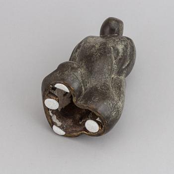 Unknown artist 20th Century. Sculpture.  Bronze. Signed with monogram CT. Ed 3/3.