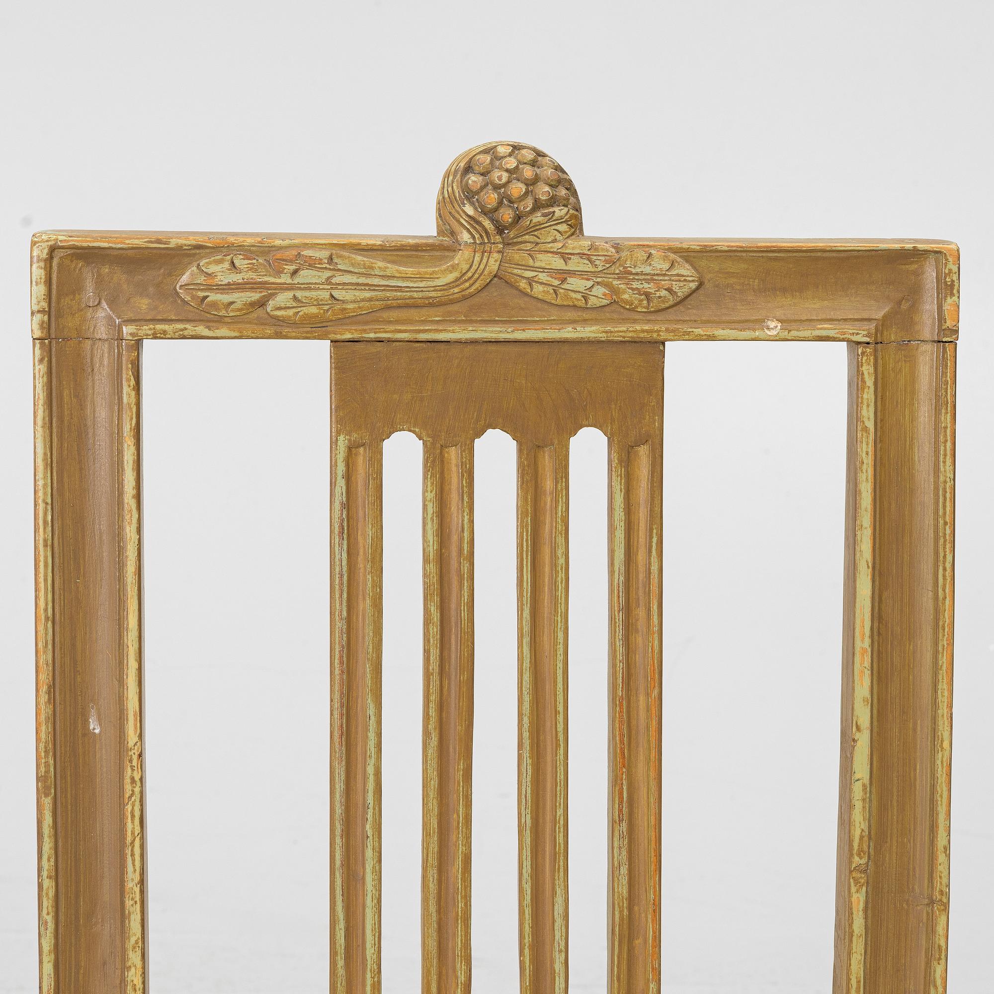 Chair, Gustavian, late 18th century.