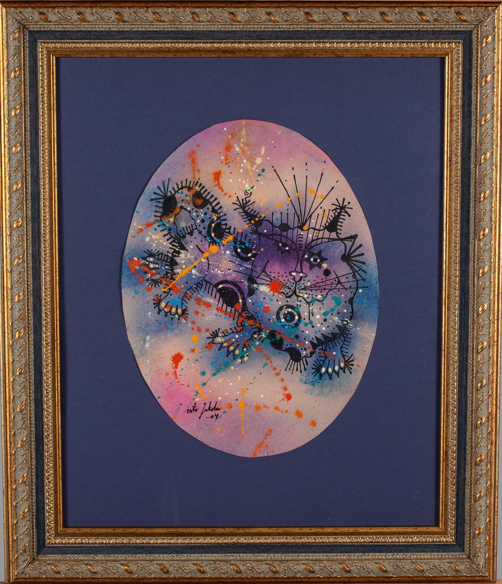 ISTO JAKOLA, gouache på papper, signerad och daterad -04.