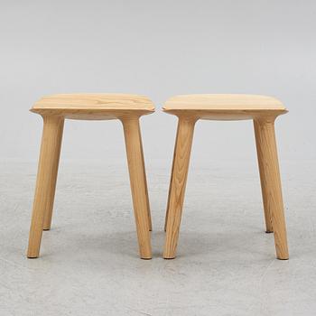 Ronan & Erwan Bouroullec, a pair of stools, "MC3 OSSO", Mattiazzi, Italy, after 2011.