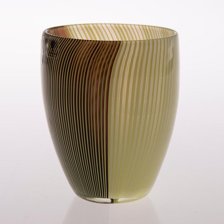 A Glass Vase, signed Venini Italia Paolo Venini 1982.