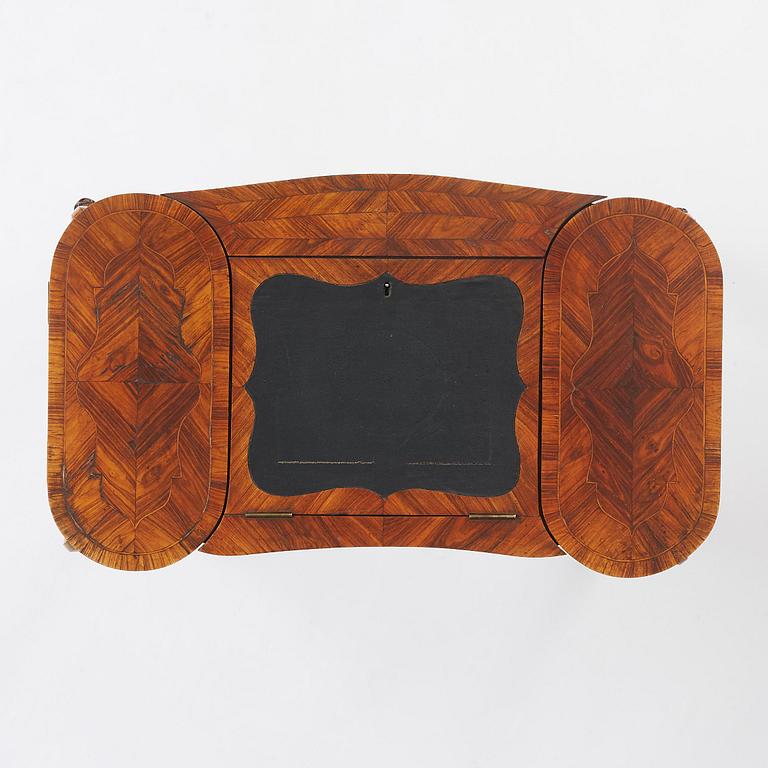 A Rococo rosewood parquetry poudreuse by C. Linning (master in Stockholm 1744-79).