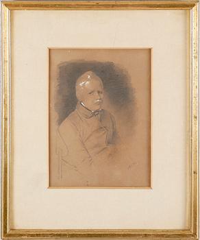 CARL STEPHAN BENNET, blyerts och täckvitt.