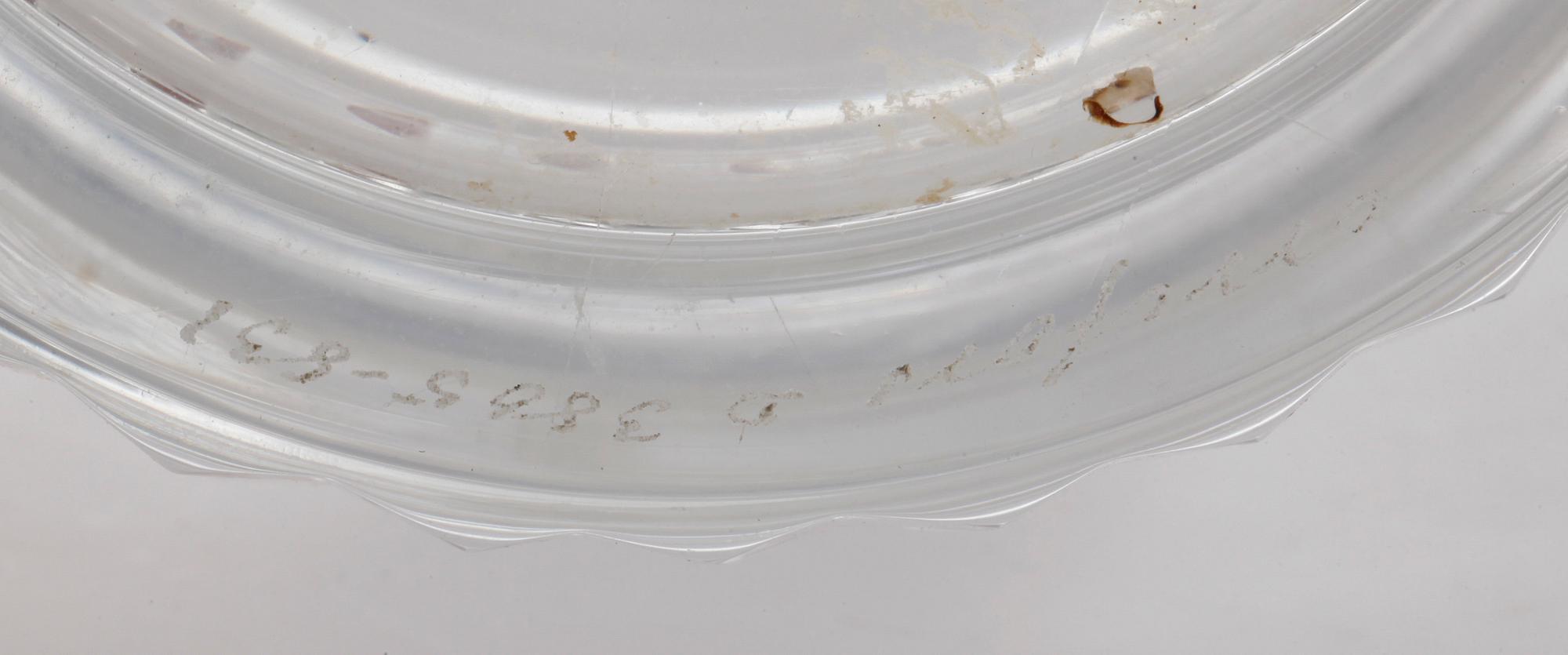 KARAFF, glas, "Silvia", märkt Orrefors, numrerad 3805-831.