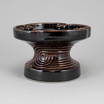BRITT-LOUISE SUNDELL, BRITT-LOUISE SUNDELL, a stoneware candlestick, Gustavsberg studio.