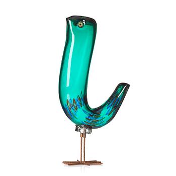 37A. Alessandro Pianon, a "Pulcino" glass sculpture of a bird, Vistosi, Italy, 1960s.