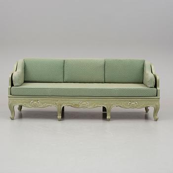 TRÅGSOFFA, rokoko, 1700-tal.