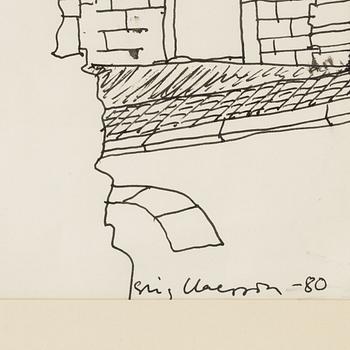 Stig Claesson, ink, signed and dated -80.