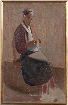 Sigfrid Södergren, Stickande kvinna.