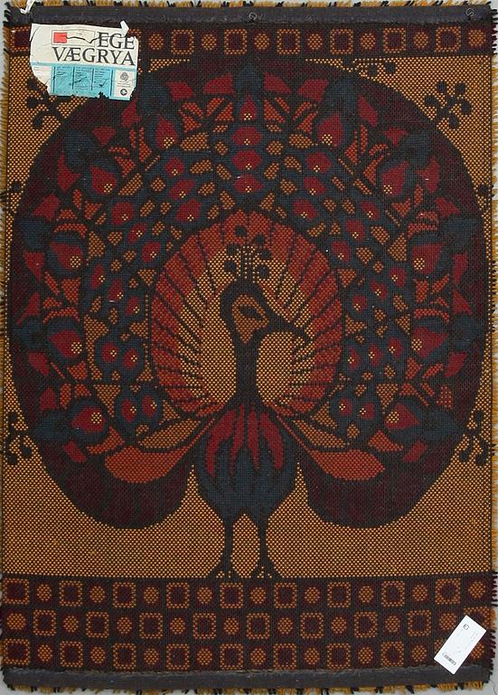 VÄGGRYA, "påfuggl 09", Ege, Danmark, 136x97.