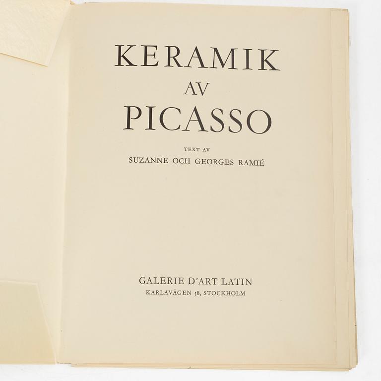 Pablo Picasso, a book, "Ceramiques".