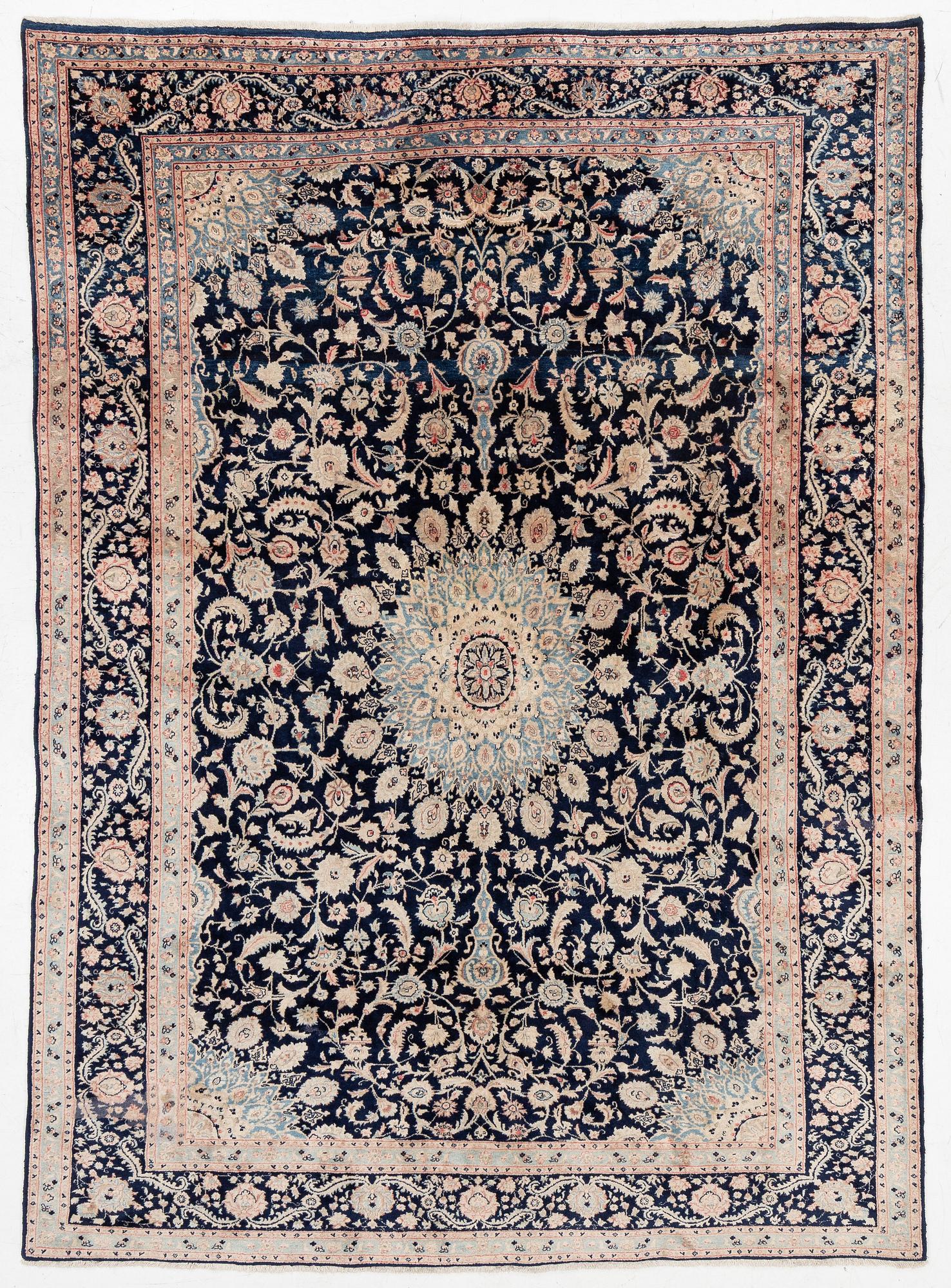Carpet, Keshan, approx. 325 x 238 cm.