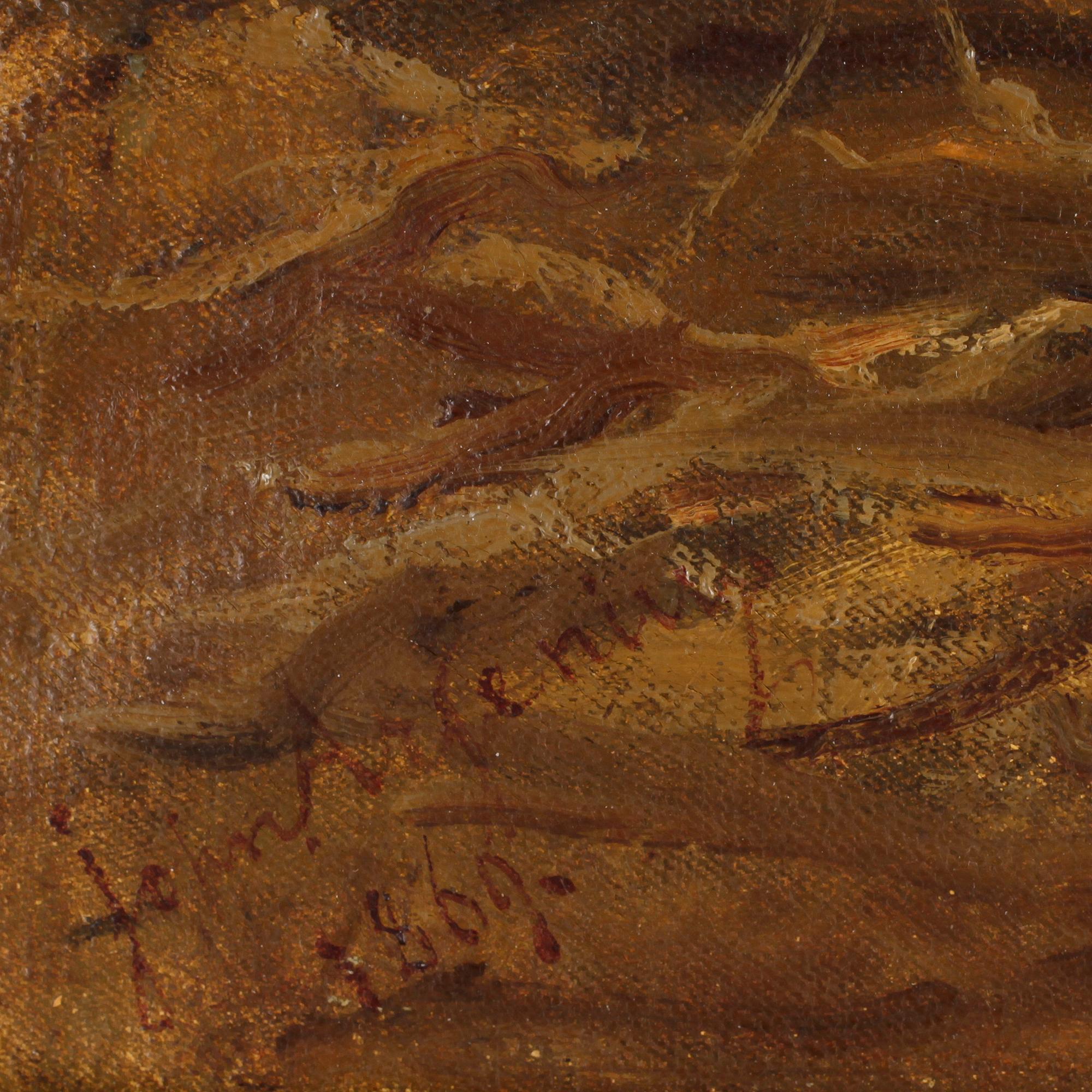 JOHANN GEORGE ARSENIUS, Olja på duk, sign och dat 1869.