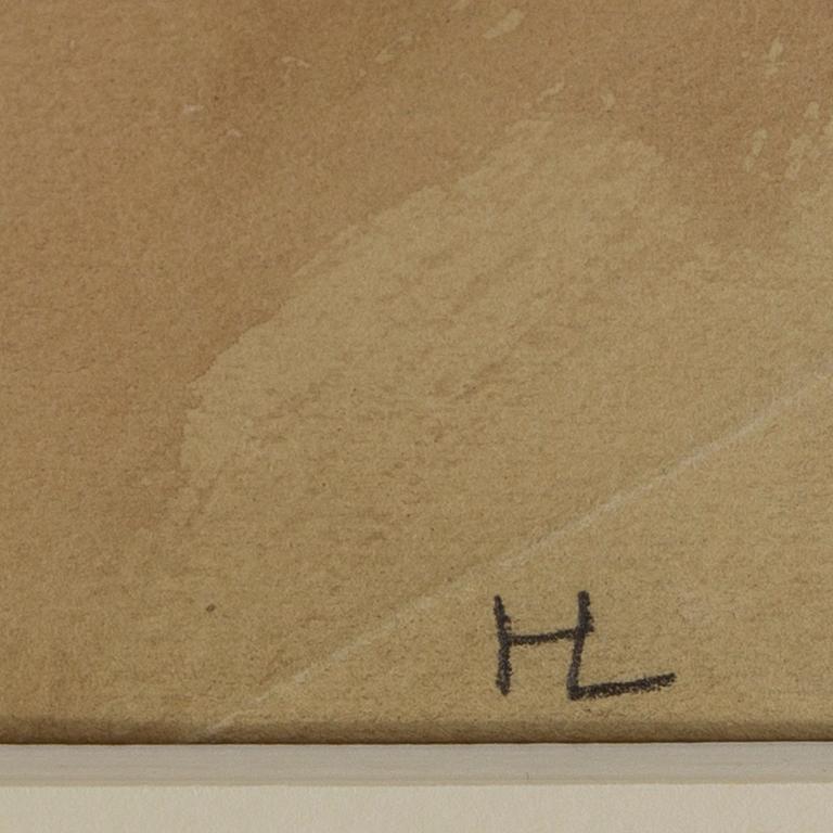 Hilding Linnqvist, watercolour and pencil on paper, signed with monogram HL. Executed in Egypt in 1947.