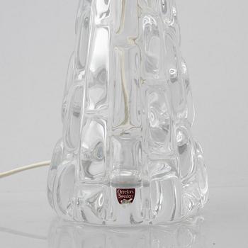 Carl Fagerlund, a pair of "RD-1477" glass table lamps, Orrefors, Sweden.