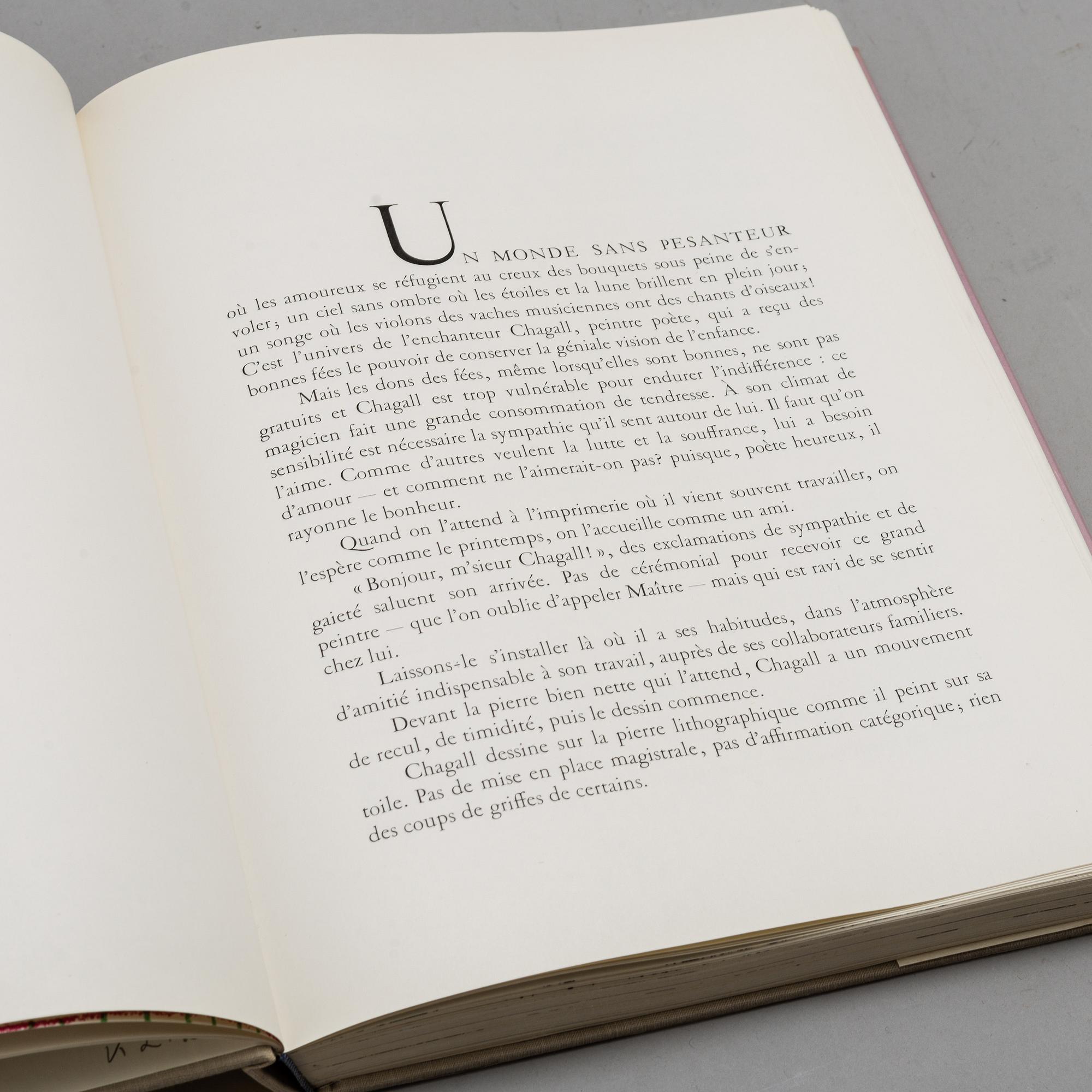 BOOKS (3), "Chagall Lithographe, II, III och IV", 1963-1974.