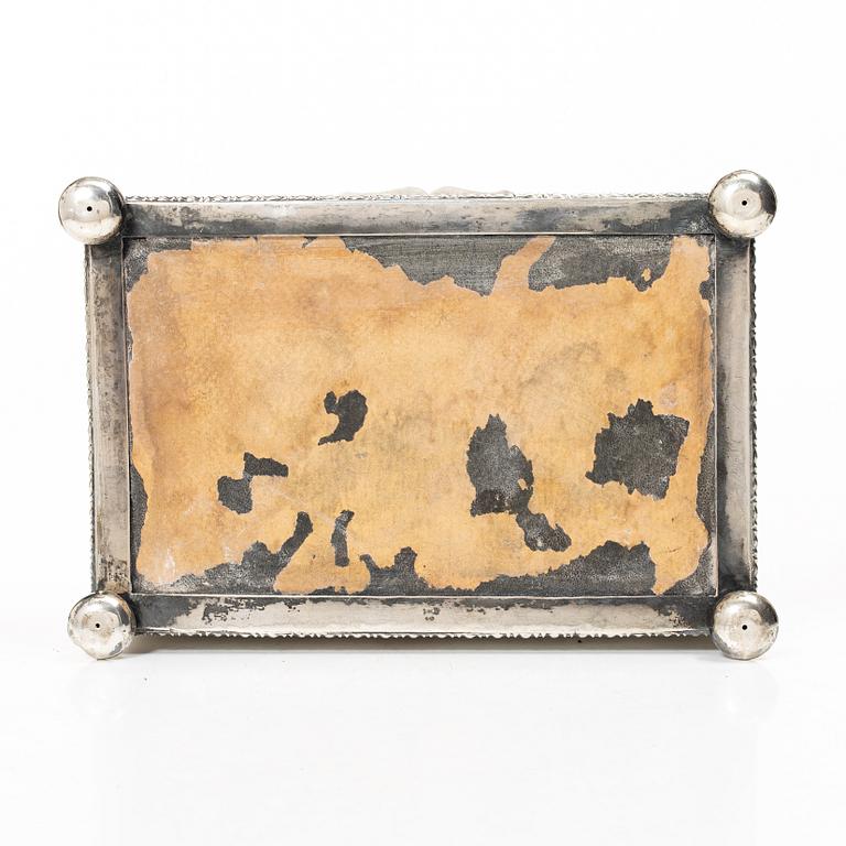 Skrin, silver, svensk importstämpel, Stockholm 1923.