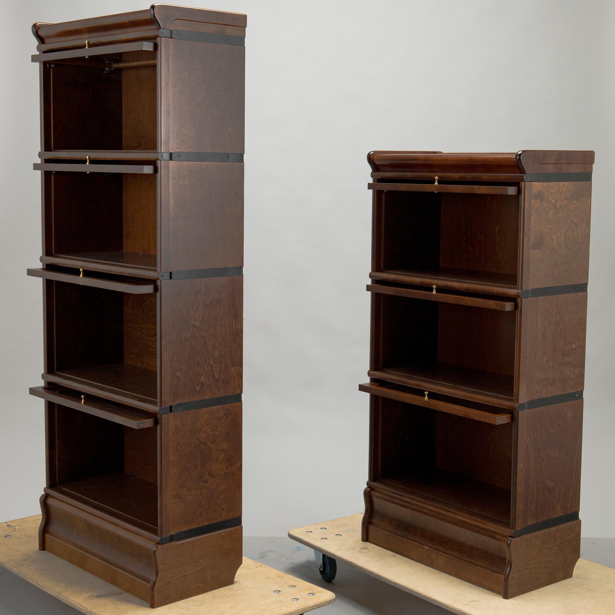 Seven book cabinets /book shelf for Boknäs, 21st century.