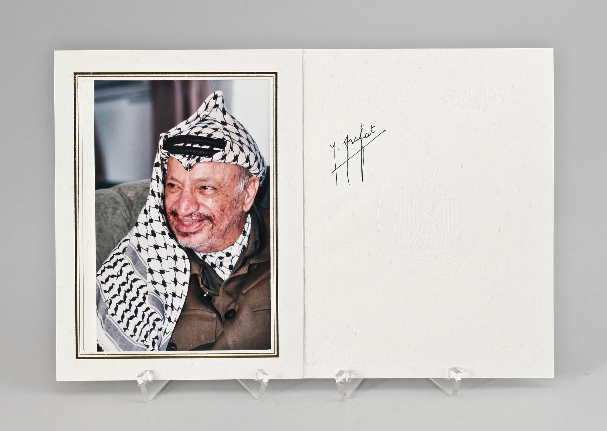 AUTOGRAF, Yassir Arafat.