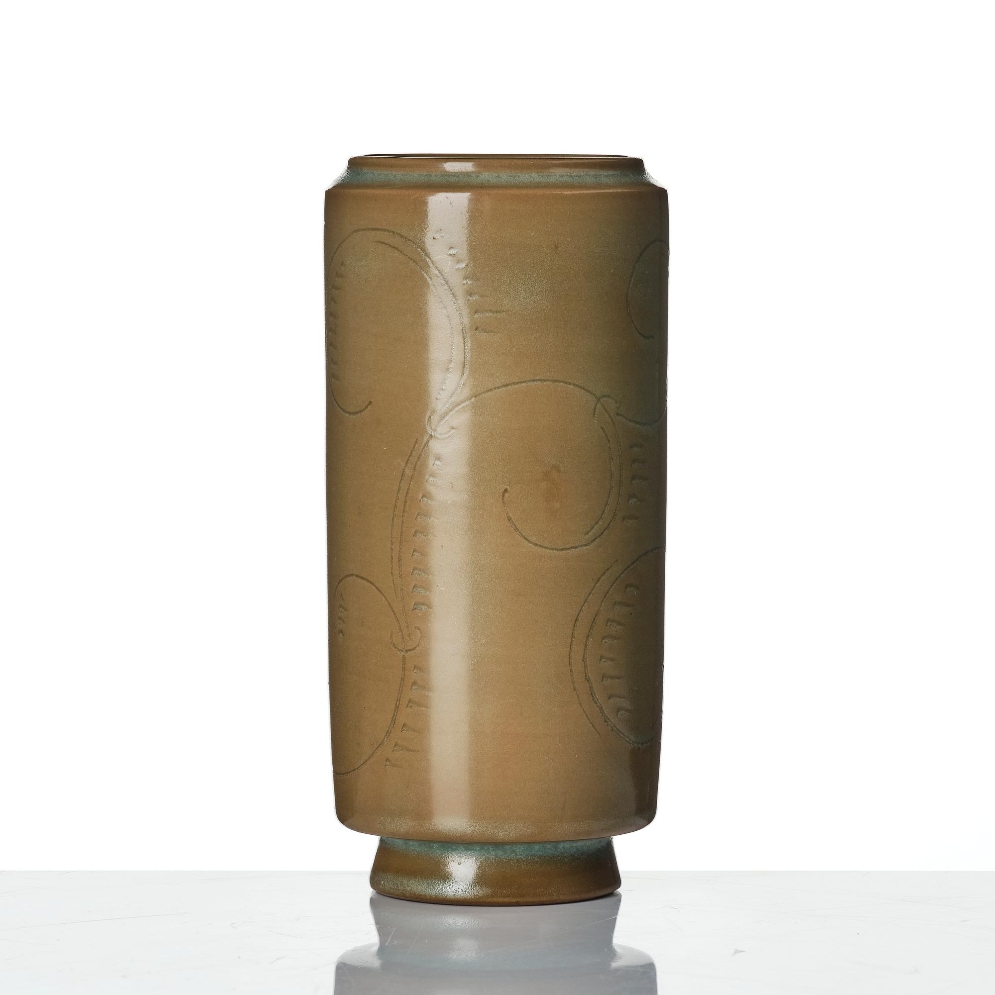 Wilhelm Kåge, a stoneware vase, Gustavsberg 1928.