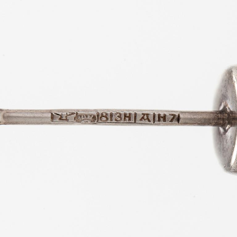 Elis Kauppi, pendant, silver, tiger's eye.