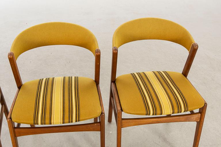 A set of three danish chairs.