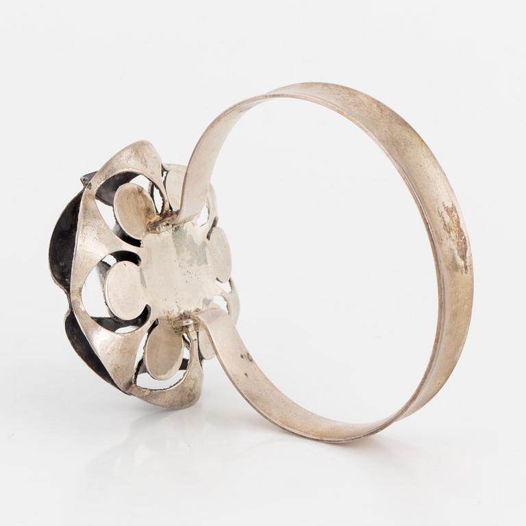 THERESIA HVORSLEV, armring, silver, Alton, Falkenberg, 1971.