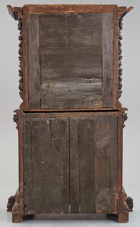 A Renaissance-style cupboard, 1800's, with older parts.