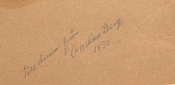 Christian Berg, Modellstudie.