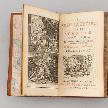 1700-talslitteratur (17 vol.).