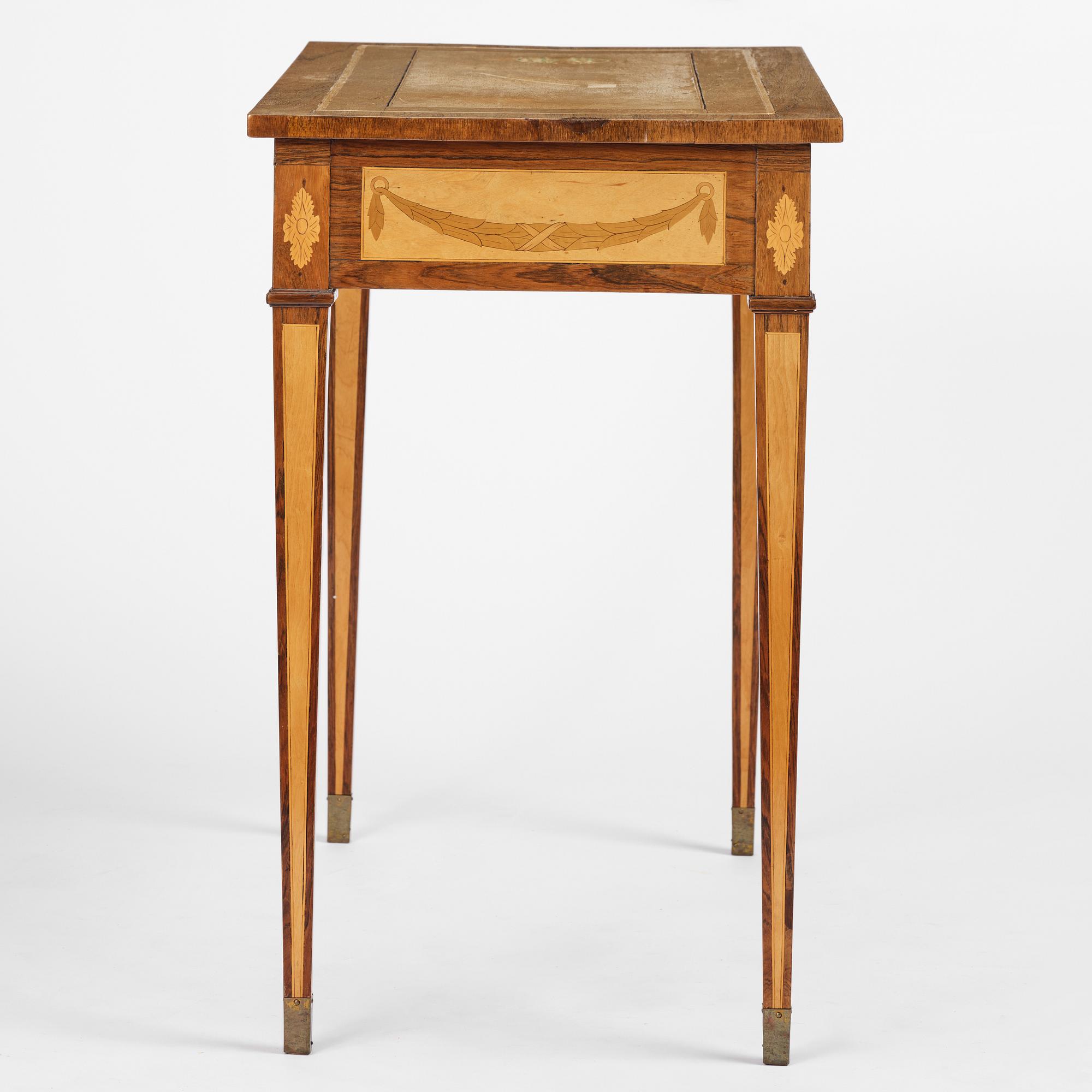 A  Gustavian style Ladies desk, late 19th century.