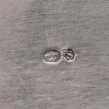 SOCKERSKRIN, silver, svenska importstämplar, 1900-talets första hälft. Vikt ca 283 g.
